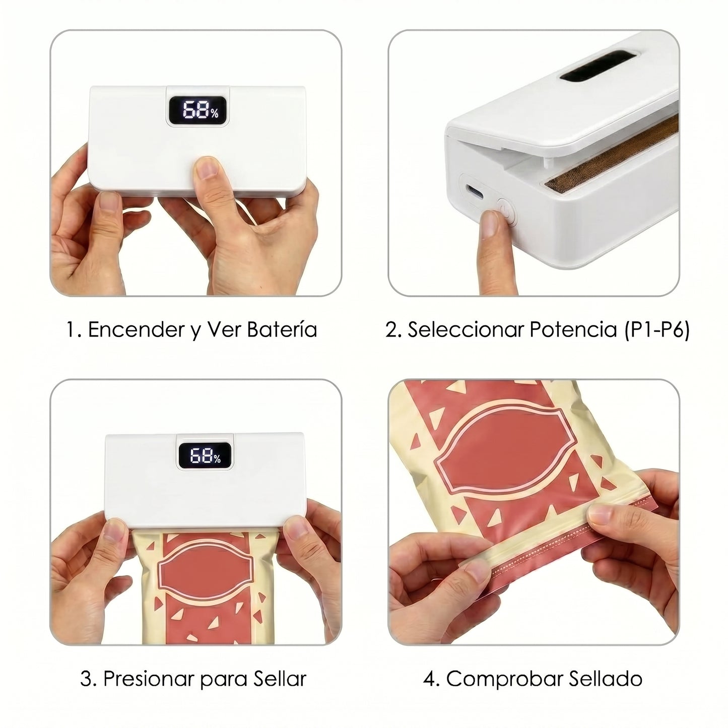Sellador Magnético De Bolsas | Termik